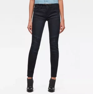 G-STAR RAW L40124 Women's Black Motion 3D Stretch Skinny Jeans Size 28 - Picture 1 of 2