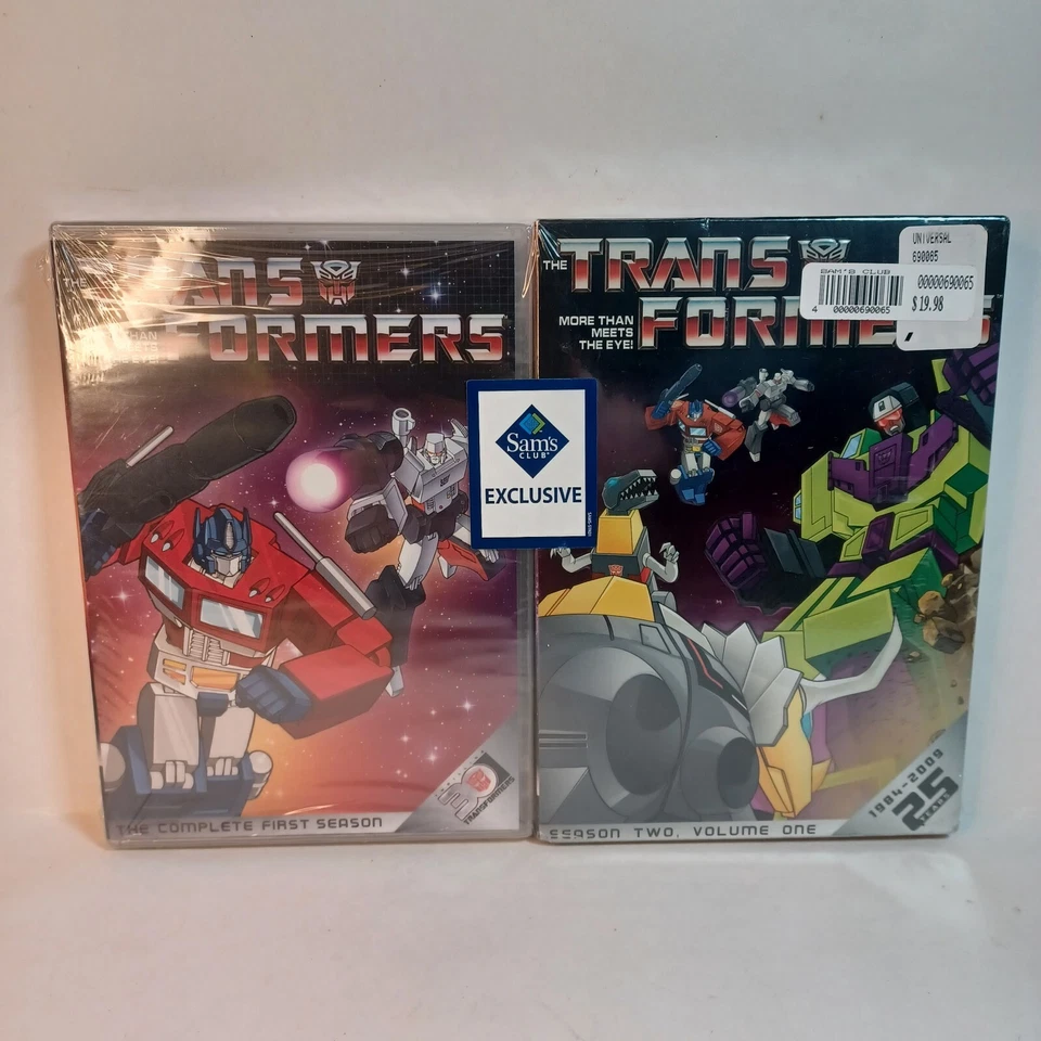 Sam's Club Exclusive TRANSFORMERS Cartoon Anime Season 1 & Season 2 Volume 1 New - Image 1 of 2