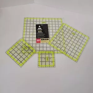 NEW Quilting Rulers Set of 4, Double-Colored Acrylic Sewing Ruler - Picture 1 of 3