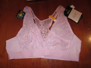 NWT Bali Lilac Lace Bra Women Size S Comfort Solutions Plunge Racerback 34110 - Picture 1 of 4