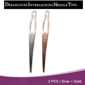 2pcs Dreadlock Crochet Hook Dreadlocks Needles for Dreads Locs Interlocking Tool - Picture 1 of 7
