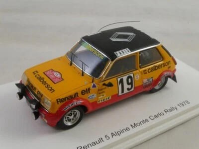 Spark Renault 5 Alpine #19 Ragnotti Rally Monte Carlo 1978 1/43 S6030 Foto 1 de 3