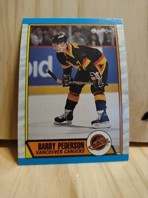 1989-1990 O-Pee-Chee Hockey: VANCOUVER CANUCKS  #281 BARRY PEDERSON   ZZ4 - Image 1 of 2