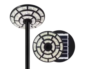 LAMPIONE SOLARE LED 1200w UFO SENSORE CREPUSCOLARE IP67 TELECOMANDO STRADALE - Foto 1 di 20