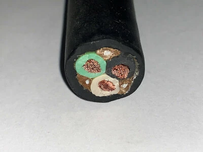 CABLE/CABLE DE EXTENSIÓN DE CABLE DE GOMA NEGRO SOOW SOO SEW 50 FT 8/3 Foto 1 de 2