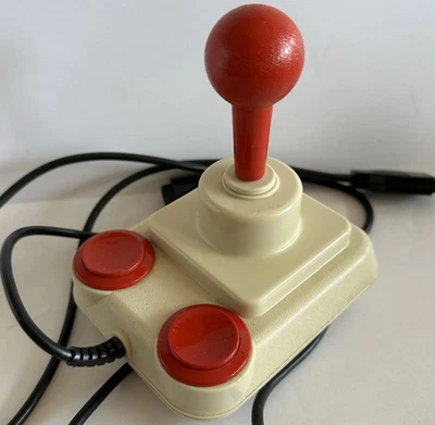Vintage 1980s [Tested] Competition-Pro Joystick, Atari 2600, White/Red Buttons - Image 1 of 4