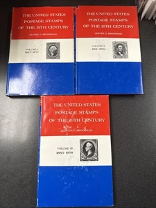 FRANCOBOLLI USA DEL XIX SECOLO DI LESTER G. BROOKMAN 1989 VOL. 1, 2 e 3 - Foto 1 di 24