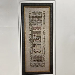 THE DRAWN THREAD 'LOVE & WISDOM' CROSS STITCH SAMPLER CHART/PATTERN - Picture 1 of 8