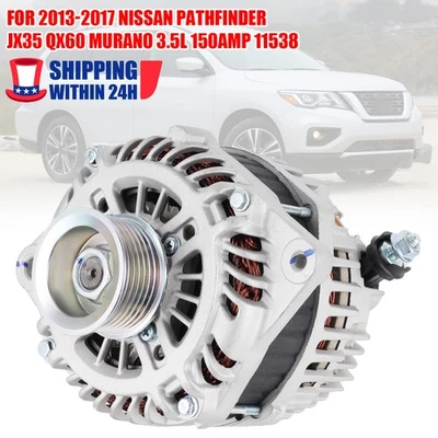 Alternador compatible con Infiniti JX35 QX60 2013-2017 Nissan Murano Pathfinder A003TJ3991 Foto 1 de 4