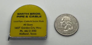 Vintage Lufkin Advertising Smith Bros Pipe Cable US Metal Tape Measures Over 3' - Picture 1 of 6