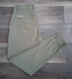 Macade Golf Pants Slim Fit Performance Stretch Ankle Zip Jogger Green Size 40R - Picture 1 of 10