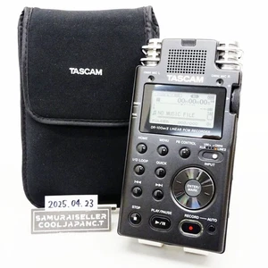 Tascam DR-100 MKII Portable Linear PCM Recorder DR100MKII Black Japan Used - Picture 1 of 11