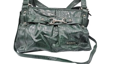 Betty Barclay Green Croc-Embossed Shoulder Bag Adjustable Strap T2920 D211 - Image 1 of 4