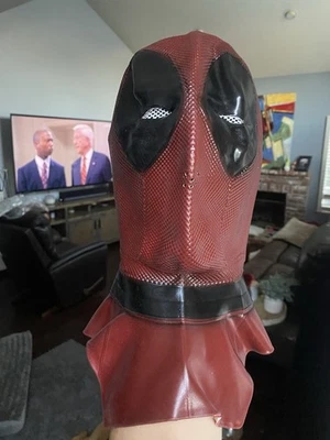 Deadpool Full-Face Latex Mask with Mesh Eyes Adult Sz - Image 1 of 4