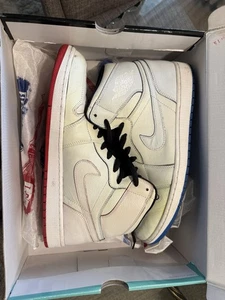 Nike Air Jordan 1 Dunk SB Lance Mountain White 653532 100 Bred Royal QS Size 14 - Picture 1 of 7