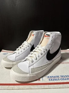 Nike Wmns Blazer Mid ‘77 Vintage ‘White Black’ CZ1055 100 Size 12 - Picture 1 of 8