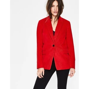 Boden Oxshott Corduroy Red Blazer Size 6 Regular - Picture 1 of 11