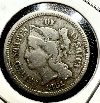 1881 3CN Coin – Harder-to-Find Late Series Nickel - Image 1 of 4