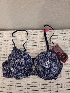 MAIDENFORM COMFORT DEVOTION PLUNGE PUSH-UP DEMI COVER BH GR. 34B 09442 NEU - Bild 1 von 6