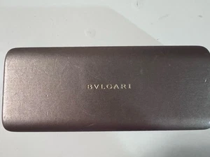 BVLGARI Sunglasses Case Gold Tone Hard Case Only  - Picture 1 of 6