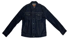 Chaqueta de mezclilla oscura Gap 1969 ribete japonés para hombre camionero talla mediana - Imagen 1 de 4