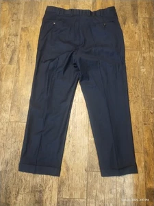 Brooks Brothers GOLDEN FLEECE Anzughose italienische Wolle blau Bündchen 36 x 28 - Bild 1 von 3