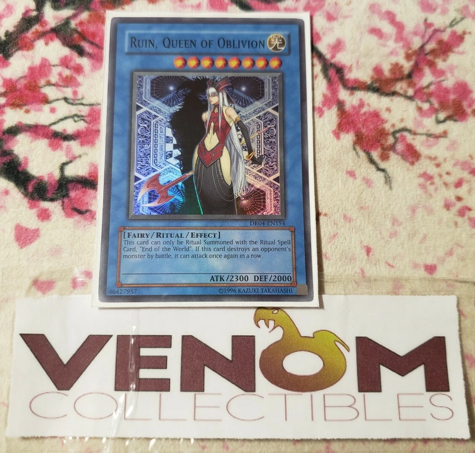 1x (M/NM) - Ruin, Queen of Oblivion - DR04-EN154 - Super Rare - Unlimited YuGiOh - Image 1 of 1