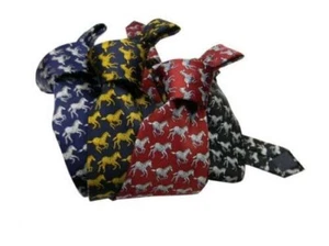 Cravates En Soie Avec Des Motifs D'Animaux Zebra En Différentes Couleurs - Picture 1 of 8