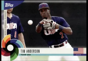 2023 Topps World Baseball Classic Global Stars Tim Anderson #45 Team USA - Picture 1 of 1