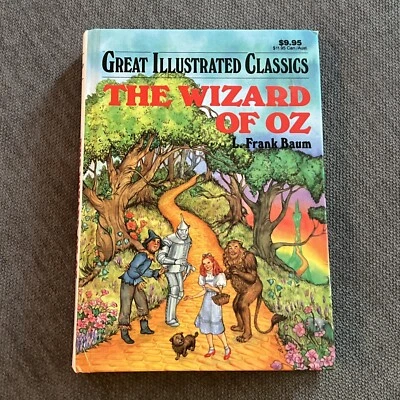 The Wizard of Oz Baum Great Illustrated Classics 1989 HB Very Good Large Print - Image 1 of 4