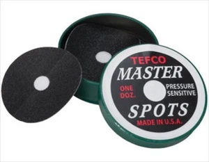 MASTER TEFCO TIN BILLIARD POOL GAME TABLE BILLIARDS 12 SPOTS STICKERS USA MADE - Picture 1 of 4