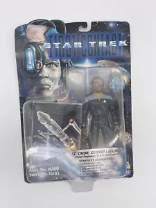 Playmates Vintage Star Trek Primo Contatto Tenente Cmdr. Modellino Geordi LaForge - Foto 1 di 4