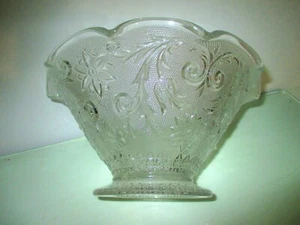 Collectible Depression Glass Anchor Hocking Sandwich Glass Large Clear Bowl NICE - Picture 1 of 4
