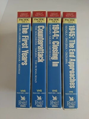 Reader's Digest Great Battles of World War II: Pacific [4-VHS Tapes] [1987] - Image 1 of 4