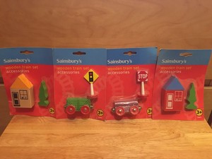 sainsburys wooden train set