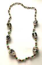 Mardi Gras Painted Mask Logo Necklace Beads Fan Apparel & Souvenirs