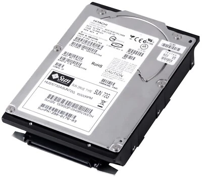 Hard Drive Sun 390-0176-03 HUS10733ASUN72G 73GB 10000U/Min SCSI U320 3.5 " Inch - Image 1 of 3