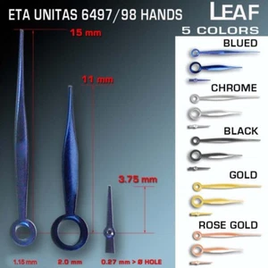 HANDS SET FOR MOVEMENT ETA UNITAS 6497, 6498  Ref LEAF - Picture 1 of 7