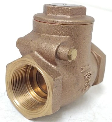 🔥 NEW- CRANE VALVE P/N: 1707S 1-1/2" Bronze Swing Gate Check Valve 125S 200CWP - Image 1 of 4