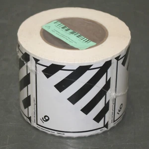 (500) LabelMaster DOT Placard HMSL90, Class 9, 3-15/16" Label Hazardous Material - Afbeelding 1 van 5