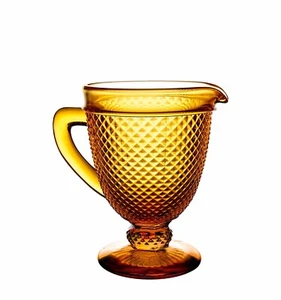 Vista Alegre 1824 - Amber Pitcher Bicos Vista Alegre - Amber Glass Carafe - Picture 1 of 1