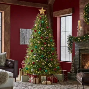 5FT Fibre Optic Christmas Tree Green - Pre-Lit Artificial Xmas Tree for decor - Picture 1 of 4