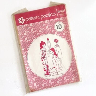 Vintage Patterns Pacifica 3021 Shift Sheath Dress Size 10 Uncut Factory Fold - Image 1 of 4