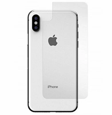 Apple iPhone X Back Tempered Glass Protector Gadget Guard Black Ice Edition - Image 1 of 4