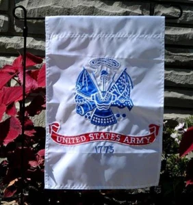 United States Army 12" x 18" 12x18 Embroidered Garden Flag US Army POLE SLEEVE - Picture 1 of 1