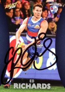 Signed 2025 Western Bulldogs AFL Select Footy Stars Card - Ed Richards - Picture 1 of 3