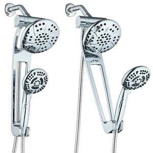 AQUABAR High Pressure 3-Way Rain Spa Combo with 18" Adjustable Extension Arm  - Picture 1 of 8