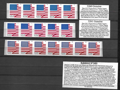 NEW! Z-FLAG #5260(CF38)-PNC7 Plate P1111, #5260 #P111, 5261 #B111, PNC5s MNH - Image 1 of 3