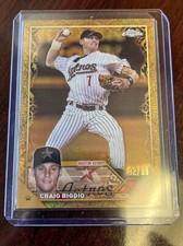 2023 TOPPS CHROME GILDED COLLECTION CRAIG BIGGIO GOLD ETCH /99- HOUSTON ASTROS