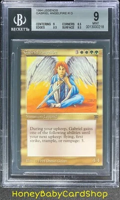 MTG Legends 1994 Gabriel Angelfire BGS 9.0 Mint Old School 93/94 - Image 1 of 4